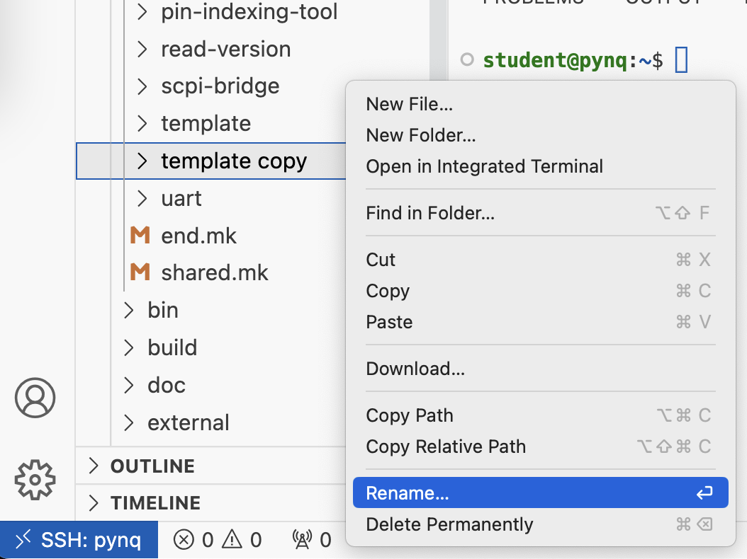 Creating the myleds directory