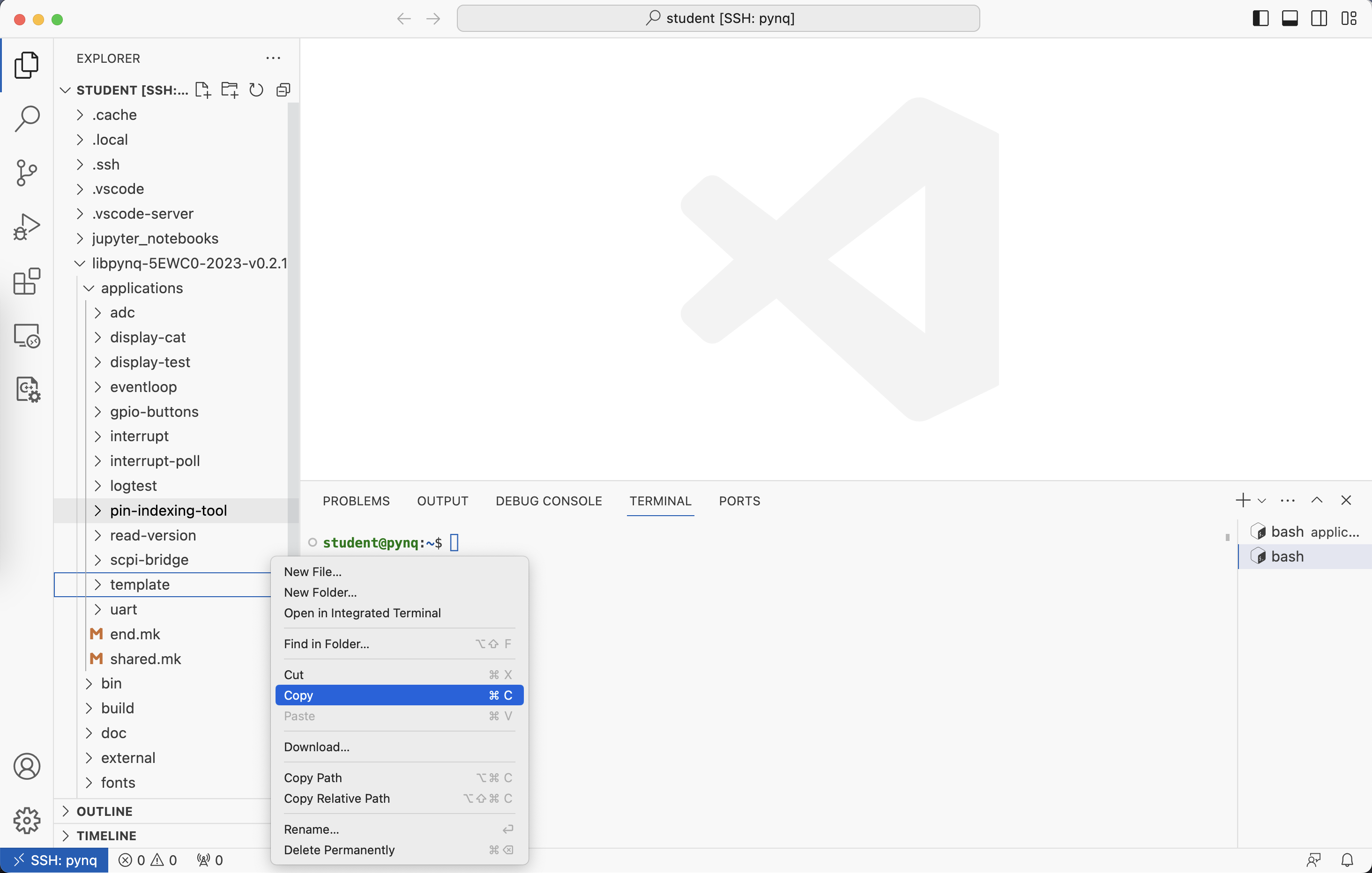 Creating the myleds directory