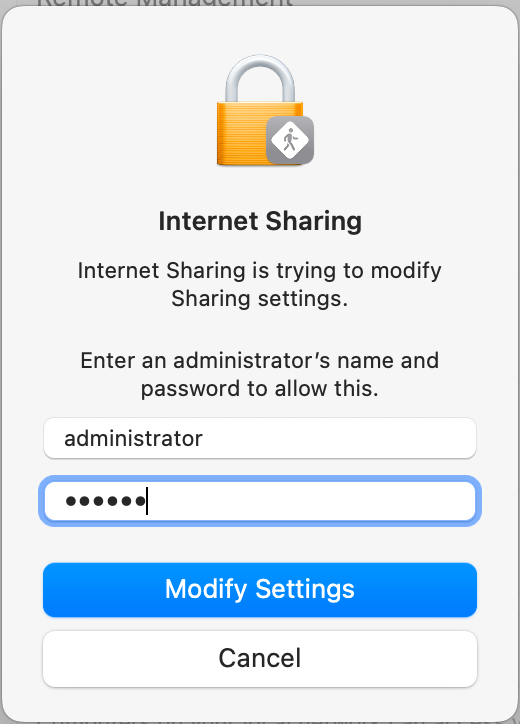 Internet Sharing