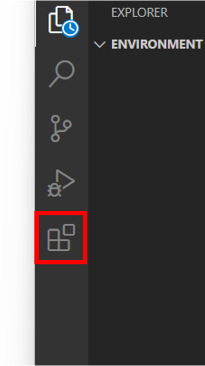 Visual Studio Code Extensions Tab