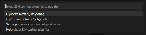 Select Config File