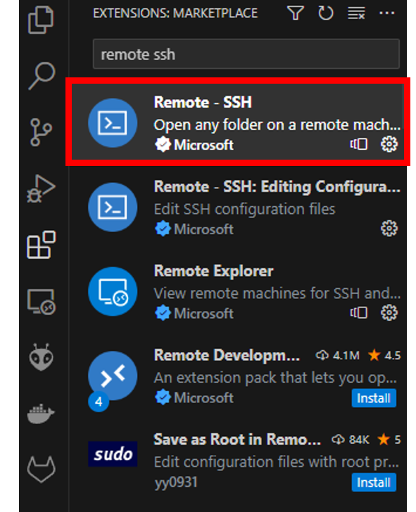 Visual Studio Code SSH Plugin